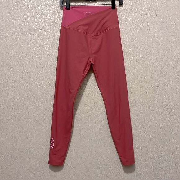 Peloton Cadent High-Rise Cross Front Leggings Pink Size Medium - Picture 3 of 8